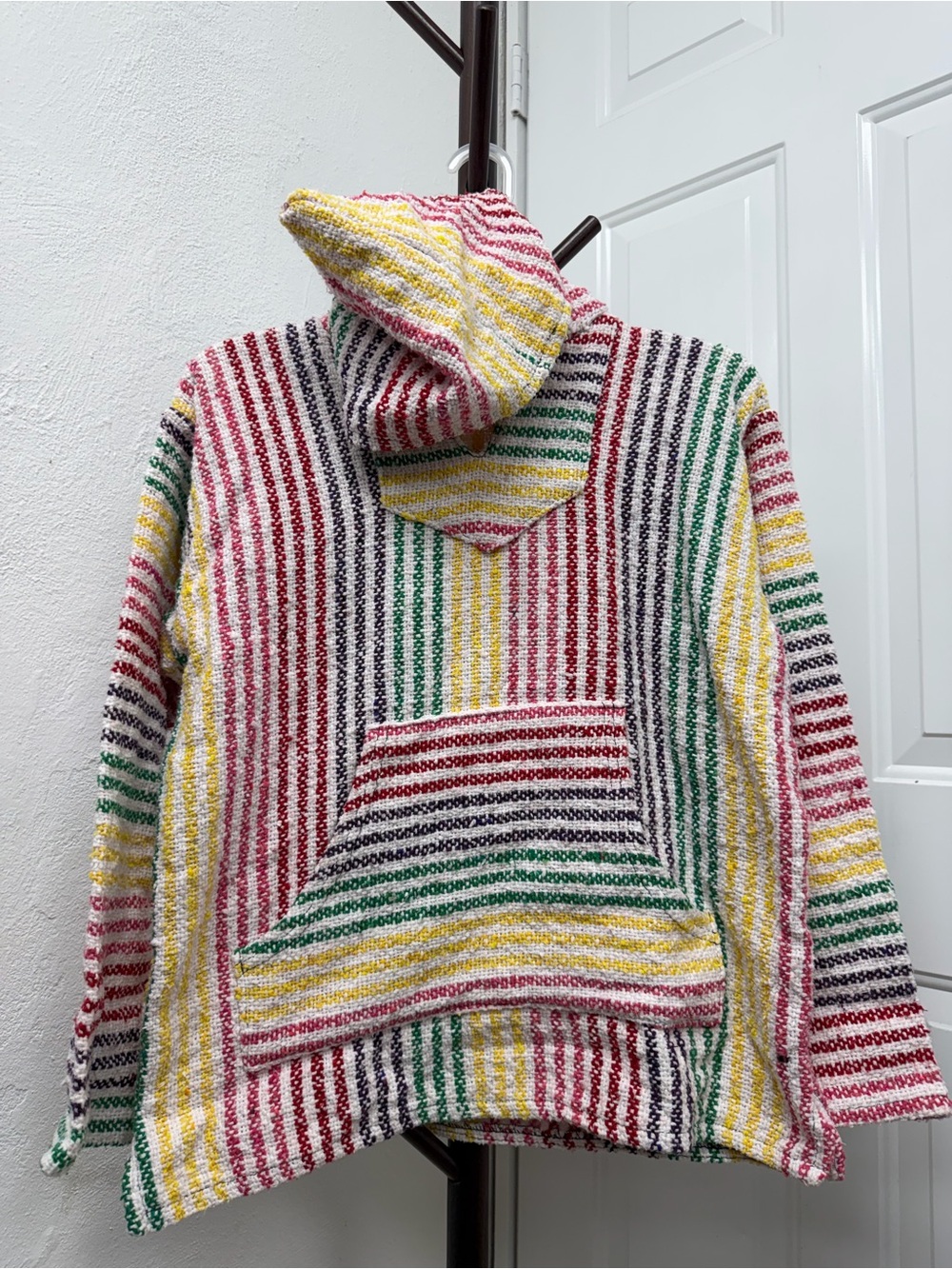 Multicolor Striped Hooded Women’s Sweater